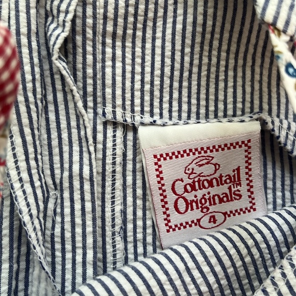 Girl’s sailboat ⛵️ seersucker button up tank top boutique - Picture 3 of 4